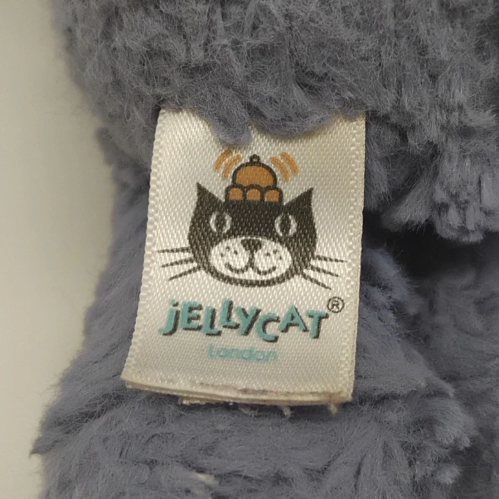 Jellycat Squiggle Squiggles Blue‎ Elephant Soft Plush Stuffed Animal Toy 8